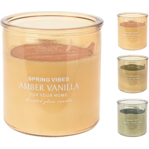 VASO VETRO CCANDELA 10CM 3ASS